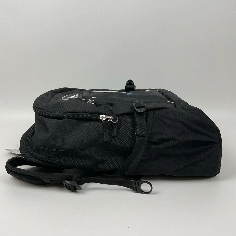 High Sierra Black Laptop Backpack Azek Logo Travel Work‎ School Bag New